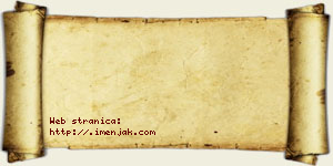 Isak Jakovljević vizit kartica